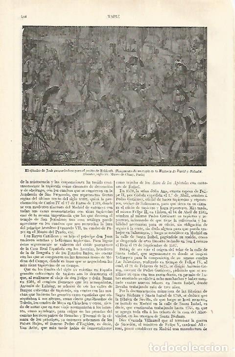 Otros art&iacute;culos de coleccionismo en papel: LAMINA ESPASA 31201: El ejercito de Joab del tapiz Historia de David y Betsabe - Varios