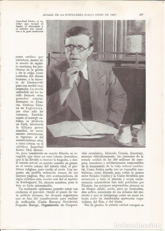 Otros art&iacute;culos de coleccionismo en papel: LAMINA 26242: Jean Paul Sartre - VVAA