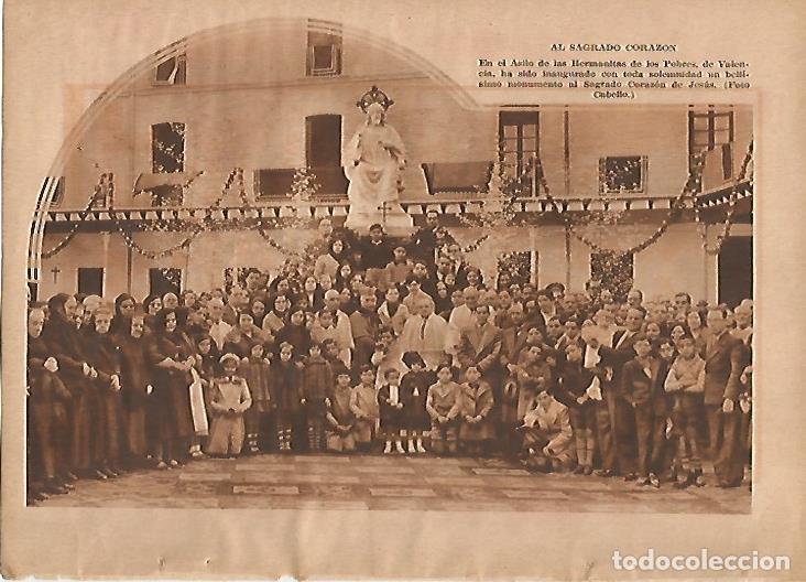 Otros art&iacute;culos de coleccionismo en papel: LAMINA BLANCO Y NEGRO 11829: Asilo de las Hermanitas de los Pobres de Valencia - Varios
