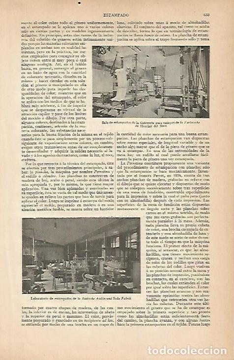 Otros art&iacute;culos de coleccionismo en papel: LAMINA ESPASA 7983: La Farbwerke de Hoeschst del Mein - Varios
