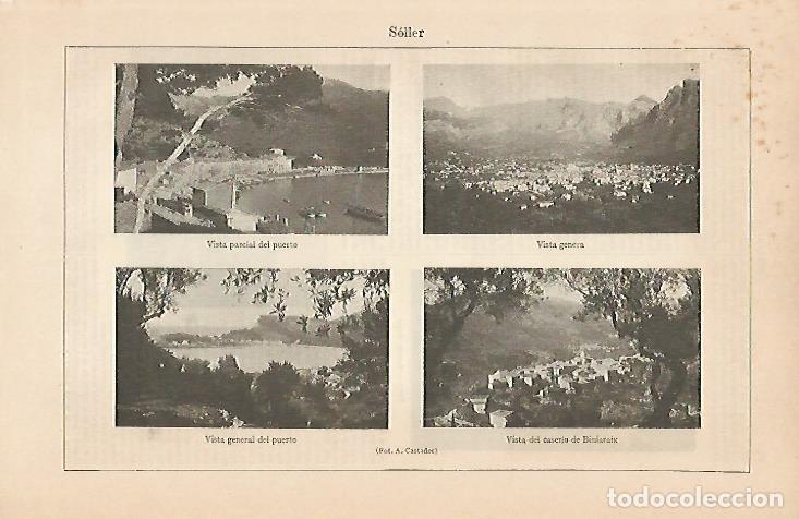 Otros art&iacute;culos de coleccionismo en papel: LAMINA ESPASA 7312: Vistas de Soller Lleida - Varios