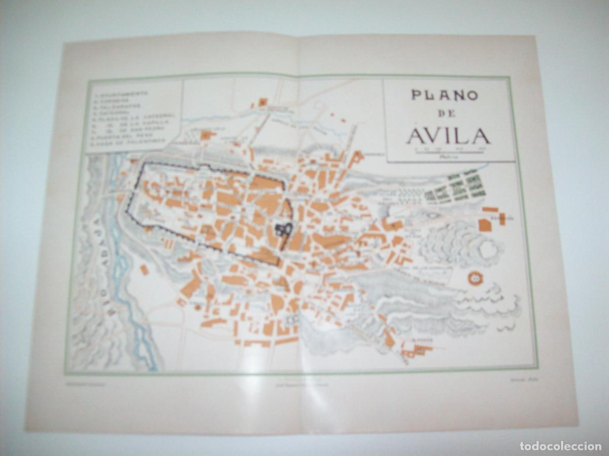 Otros art&iacute;culos de coleccionismo en papel: LAMINA ESPASA 7171: Plano de Avila - Varios