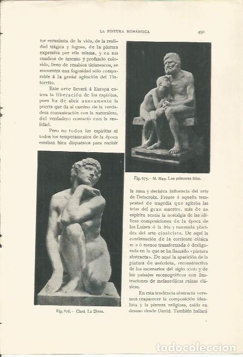 Sammelleidenschaft Andere Papierartikel: LAMINA 26974: Los primeros frios, por M. Blay y La Diosa, por Clara - J. Pijoan