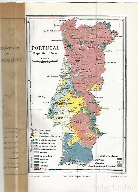 Otros art&iacute;culos de coleccionismo en papel: LAMINA ESPASA 10569: Mapa geologico de Portugal - Varios