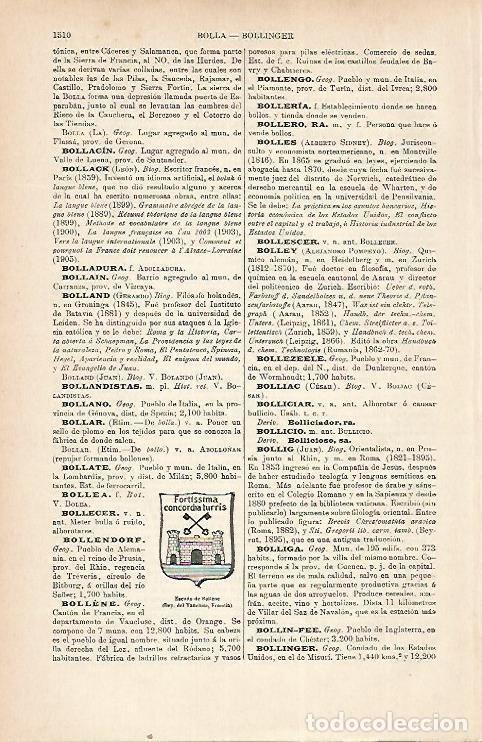 Otros art&iacute;culos de coleccionismo en papel: LAMINA ESPASA 22372: Escudo de Bollene Francia - Varios