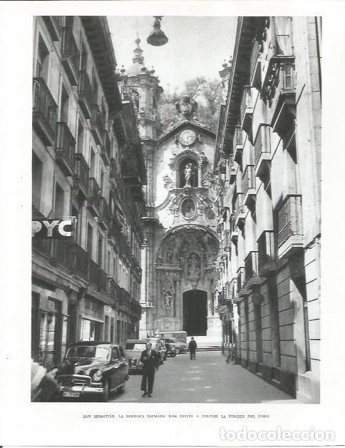 Otros art&iacute;culos de coleccionismo en papel: LAMINA 26540: Iglesia de la Virgen del Coro en San Sebastian - Pio Baroja