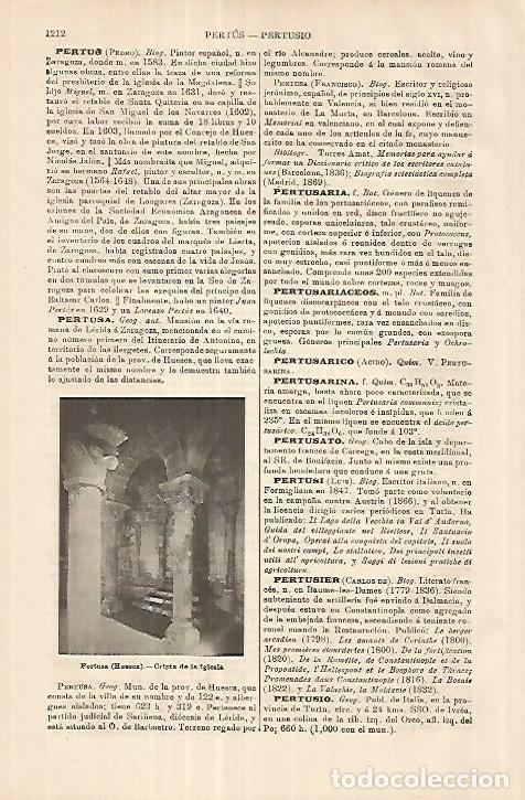 Otros art&iacute;culos de coleccionismo en papel: LAMINA ESPASA 18062: Cripta de la iglesia de Pertusa Huesca - Varios