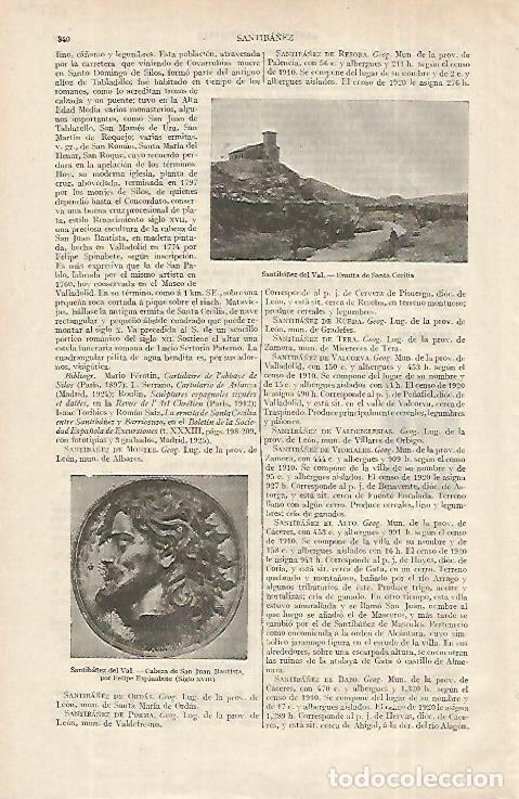 Otros art&iacute;culos de coleccionismo en papel: LAMINA ESPASA 12296: Ermita de Santa Cecilia en Santiba&ntilde;ez del Val Burgos - Varios