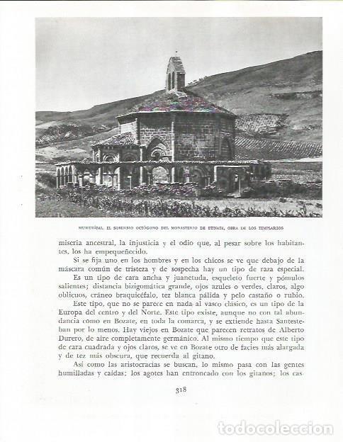 Altri oggetti di carta: LAMINA 26630: Monasterio de Eunate - Pio Baroja