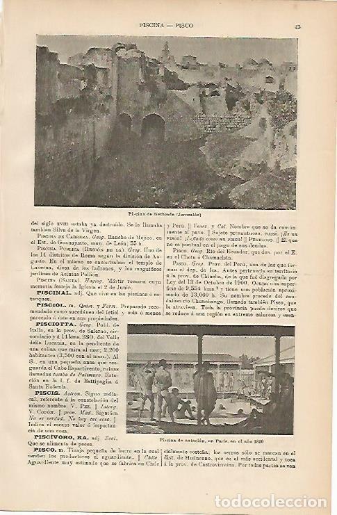 Otros art&iacute;culos de coleccionismo en papel: LAMINA ESPASA 3243: Piscina de Bethesda Jerusalen - Varios Autores