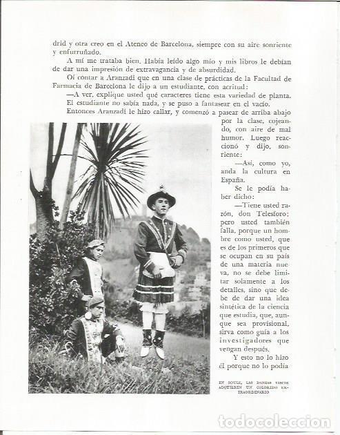 Otros art&iacute;culos de coleccionismo en papel: LAMINA 26710: Danza tradicional vasca - Pio Baroja