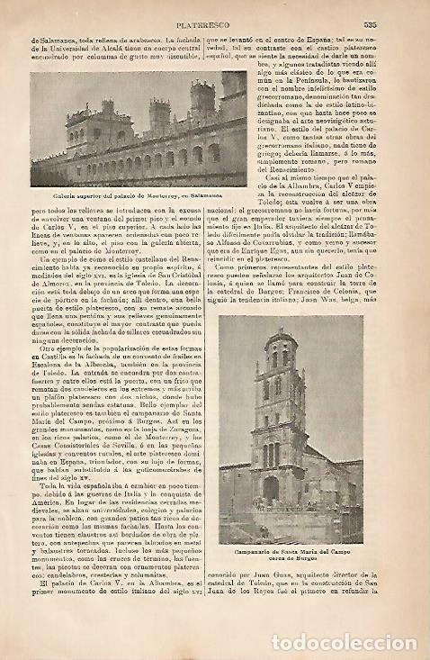 Otros art&iacute;culos de coleccionismo en papel: LAMINA ESPASA 3291: Palacio de Monterrey en Salamanca - Varios Autores