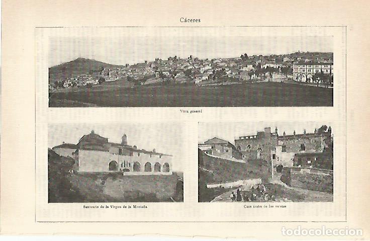 Otros art&iacute;culos de coleccionismo en papel: LAMINA De ESPASA 00128: Caceres - Varios autores
