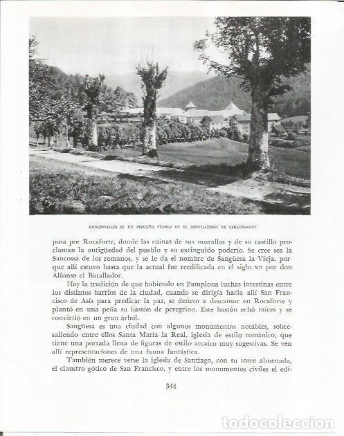 Otros art&iacute;culos de coleccionismo en papel: LAMINA 26643: Vista de Roncesvalles - Pio Baroja