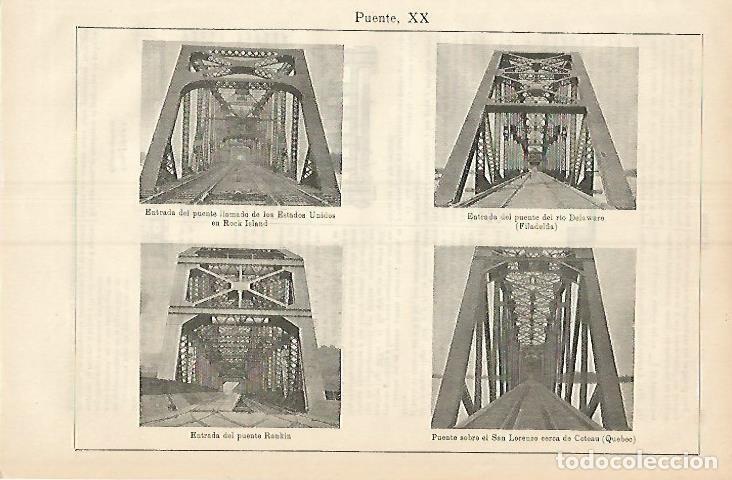 Otros art&iacute;culos de coleccionismo en papel: LAMINA ESPASA 3721: Entradas de puente en Canada Finlandi y Estados Unidos - Varios Autores
