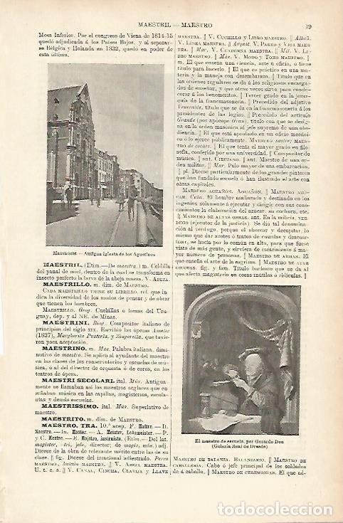 Otros art&iacute;culos de coleccionismo en papel: LAMINA ESPASA 3856: Iglesia de los Agustinos en Maestricht - Varios Autores