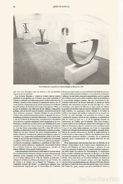 Otros art&iacute;culos de coleccionismo en papel: LAMINA ESPASA 31225: Exposicion de Enric Pladevall en Barcelona 1983 - Varios