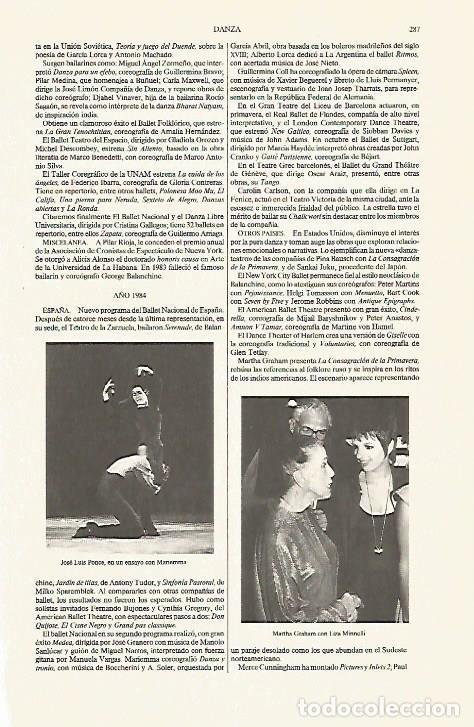 Otros art&iacute;culos de coleccionismo en papel: LAMINA ESPASA 31246: Jose Luis Ponce y Martha Graham con Liza Minelli - Varios