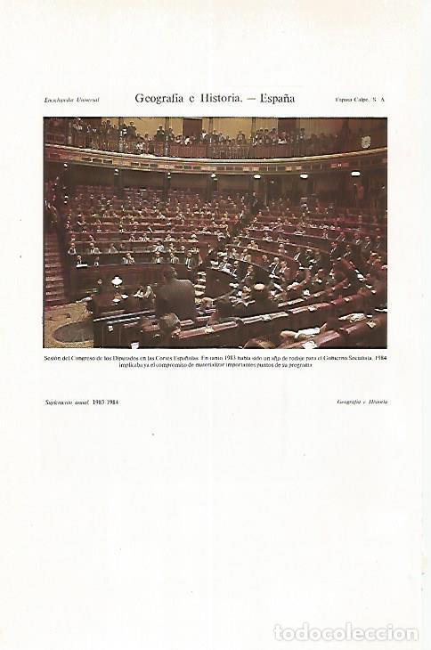Otros art&iacute;culos de coleccionismo en papel: LAMINA ESPASA 31264: Congreso de los Diputados de Madrid - Varios