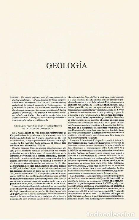 Otros art&iacute;culos de coleccionismo en papel: LAMINA ESPASA 31269: Articulo GEOLOGIA - Varios