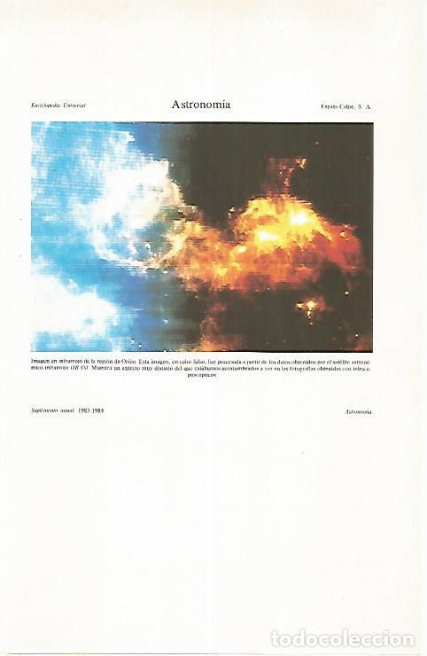 Otros art&iacute;culos de coleccionismo en papel: LAMINA ESPASA 31235: Region de Orion - Varios