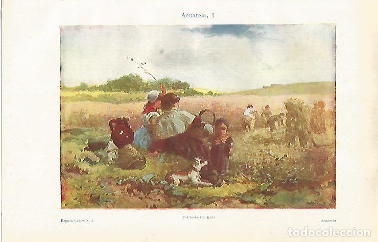 Otros art&iacute;culos de coleccionismo en papel: LAMINA ESPASA 31372: Acuarela por Siebe ten Kate - Varios