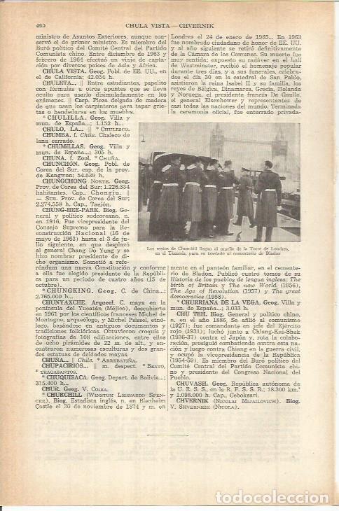 Otros art&iacute;culos de coleccionismo en papel: LAMINA ESPASA 38083: Los restos de Churchill en Londres - Varios