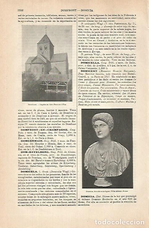 Otros art&iacute;culos de coleccionismo en papel: LAMINA ESPASA 31475: Capilla de Domfront Francia - Varios