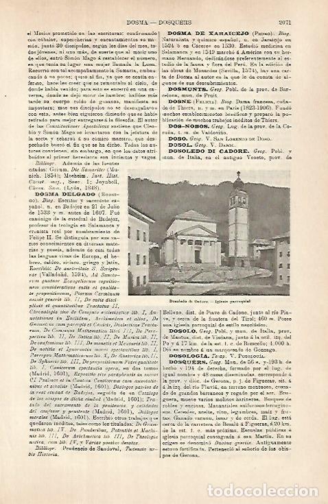 Otros art&iacute;culos de coleccionismo en papel: LAMINA ESPASA 31512: Iglesia de Dosoledo di Cadore Italia - Varios
