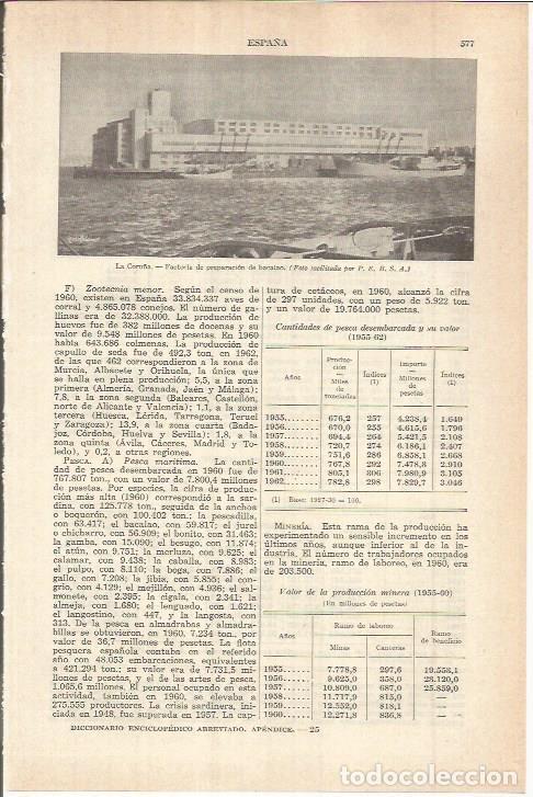 Otros art&iacute;culos de coleccionismo en papel: LAMINA ESPASA 38107: Factoria de bacalao en La Coru&ntilde;a - Varios