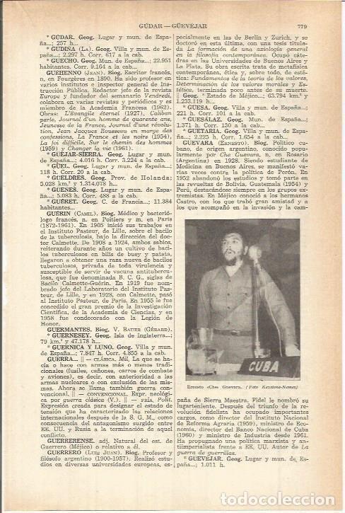 Otros art&iacute;culos de coleccionismo en papel: LAMINA ESPASA 38166: Ernesto Che Guevara - Varios