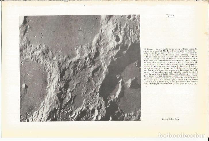 Otros art&iacute;culos de coleccionismo en papel: LAMINA ESPASA 38202: Foto de la Luna - Varios