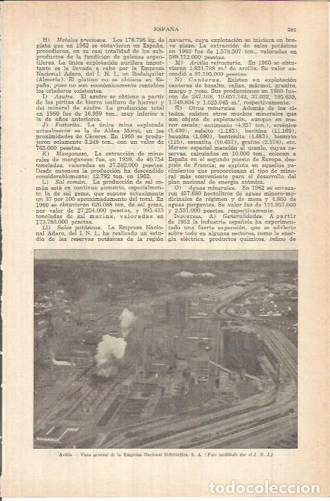 Otros art&iacute;culos de coleccionismo en papel: LAMINA ESPASA 38109: Empresa Nacional Siderurgica SA en Aviles, Asturias - Varios