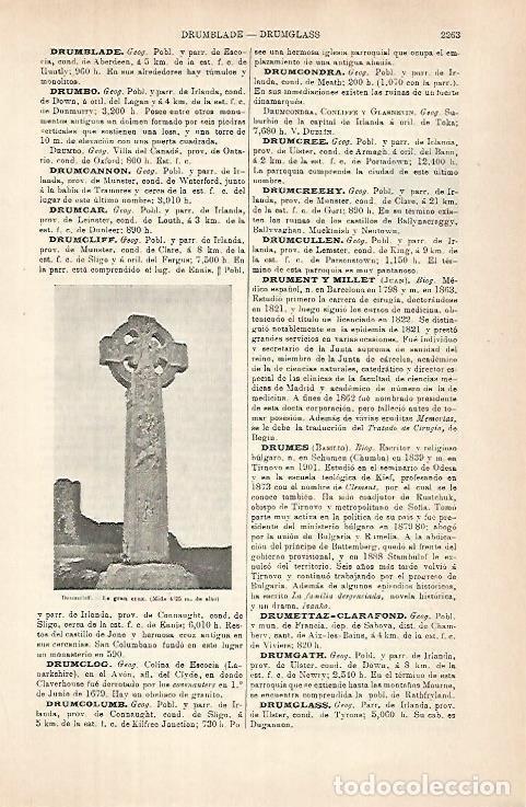 Otros art&iacute;culos de coleccionismo en papel: LAMINA ESPASA 31546: La Gran Cruz de Drumcliff Irlanda - Varios