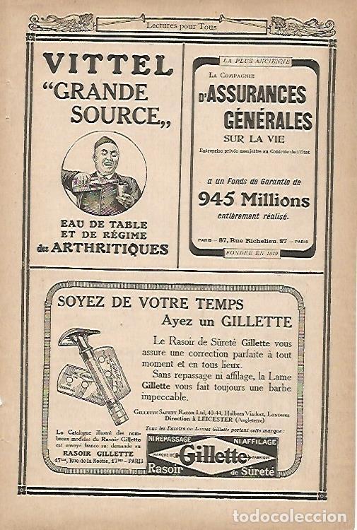 Otros art&iacute;culos de coleccionismo en papel: LAMINA 12652: Publicidad de Gillette - Varios