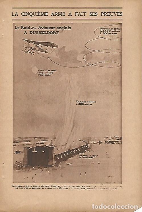 Otros art&iacute;culos de coleccionismo en papel: LAMINA 12823: El vuelo de un piloto ingles en Dusseldorf - Varios