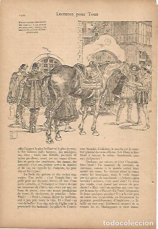 Otros art&iacute;culos de coleccionismo en papel: LAMINA 12843:Dibujo para La Veritable histoire de Shakespeare - Varios