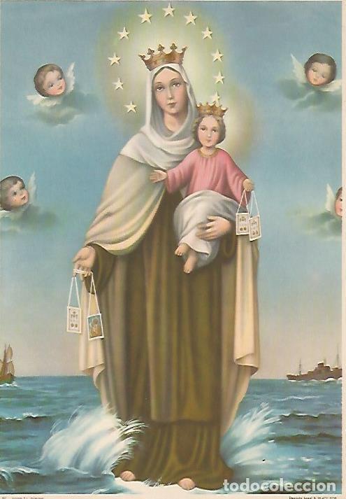 Otros art&iacute;culos de coleccionismo en papel: LAMINA 13050: La Virgen del Carmen numero 82 - Varios