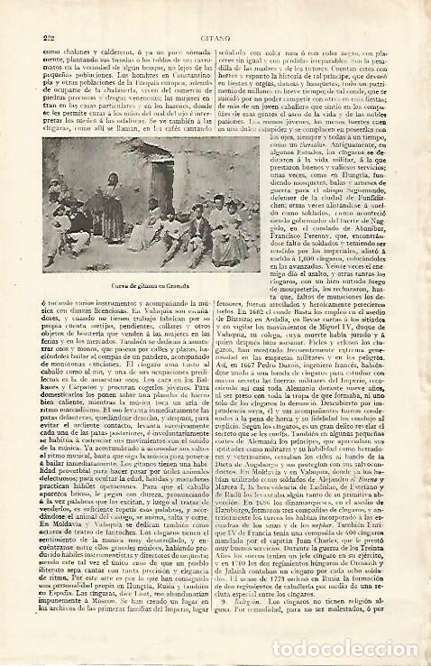 Otros art&iacute;culos de coleccionismo en papel: LAMINA ESPASA 31991: Cueva de gitanos en Granada - Varios