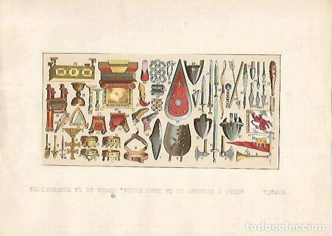 Otros art&iacute;culos de coleccionismo en papel: LAMINA 13159: Armas y coronas de la Edad Media - Varios