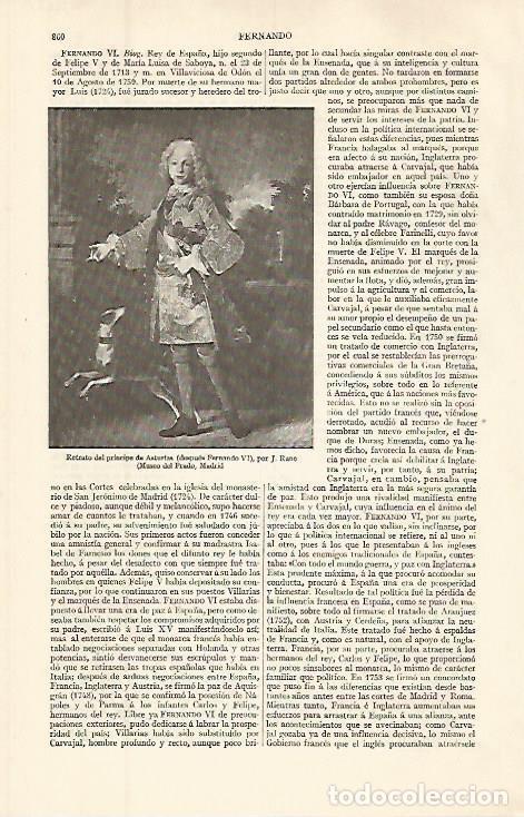 Otros art&iacute;culos de coleccionismo en papel: LAMINA ESPASA 32655: Retrato del principe de Asturias, por J. Rane - Varios