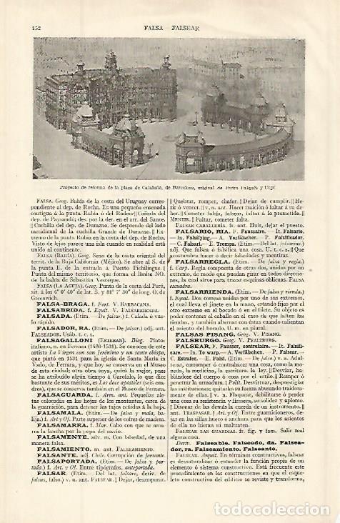 Otros art&iacute;culos de coleccionismo en papel: LAMINA ESPASA 32590: Proyecto de reforma de la Plaza Catalunya en Barcelona - Varios