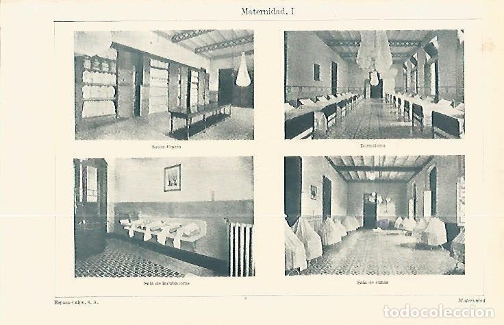 Otros art&iacute;culos de coleccionismo en papel: LAMINA ESPASA 32296: Salas de la Casa de la Maternidad en Barcelona - Varios