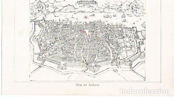 Otros art&iacute;culos de coleccionismo en papel: LAMINA 13805: Vista de Amberes - Alfredo Opisso