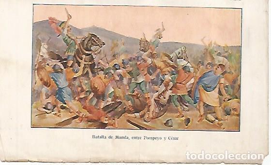 Otros art&iacute;culos de coleccionismo en papel: LAMINA 13850: Batalla de Munda, entre Pompeyo y Cesar - Alfredo Opisso