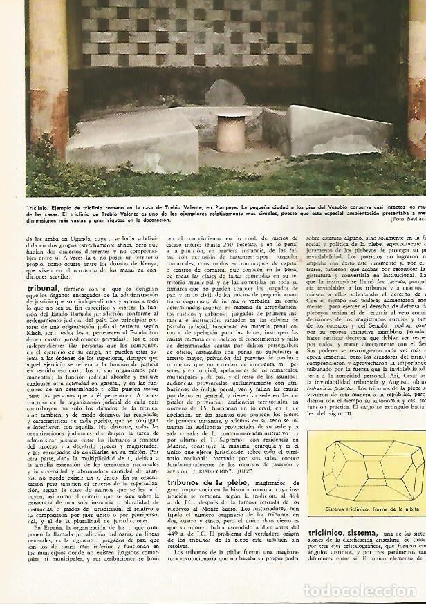 Otros art&iacute;culos de coleccionismo en papel: LAMINA MONITOR 0721: Triclinio romano en Pompeya - Varios