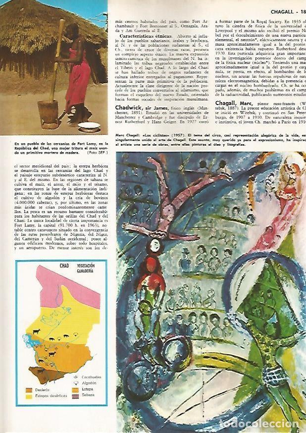 Otros art&iacute;culos de coleccionismo en papel: LAMINA MONITOR 0821: Los ciclistas, por Marc Chagall - Varios