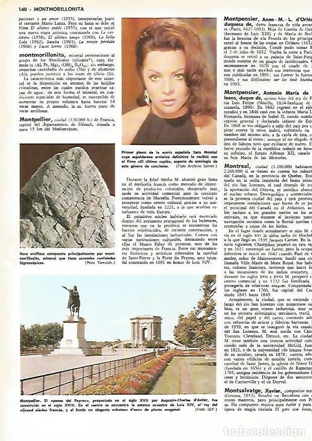 Otros art&iacute;culos de coleccionismo en papel: LAMINA MONITOR 0503: Sara Montiel y Paseo del Peyrou de Montpellier - Varios