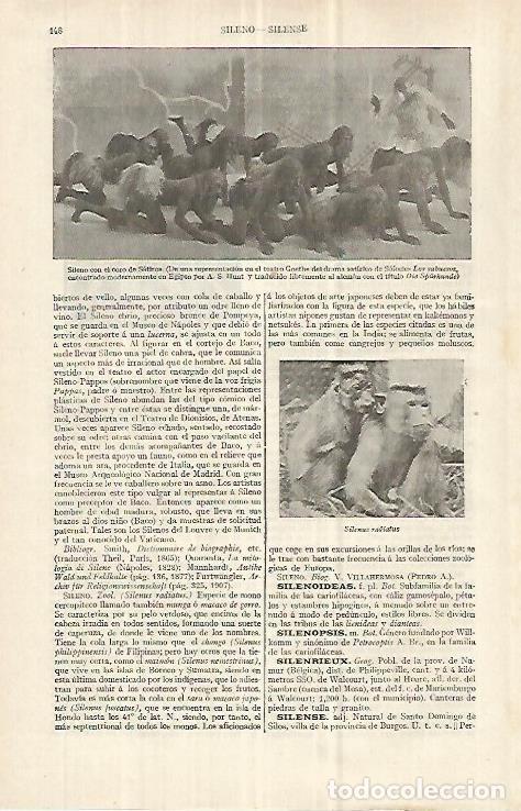 Otros art&iacute;culos de coleccionismo en papel: LAMINA ESPASA 32994: Sileno con el coro de satiros - Varios