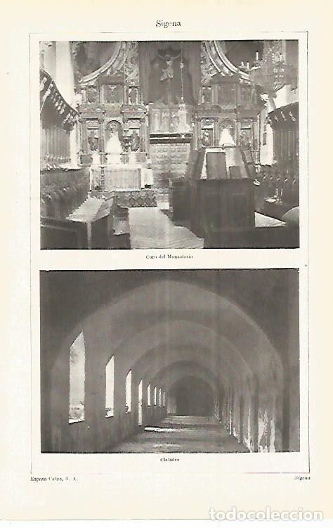 Sammelleidenschaft Andere Papierartikel: LAMINA ESPASA 32970: Coro y claustro del Monasterio de Sigena, Huesca - Varios